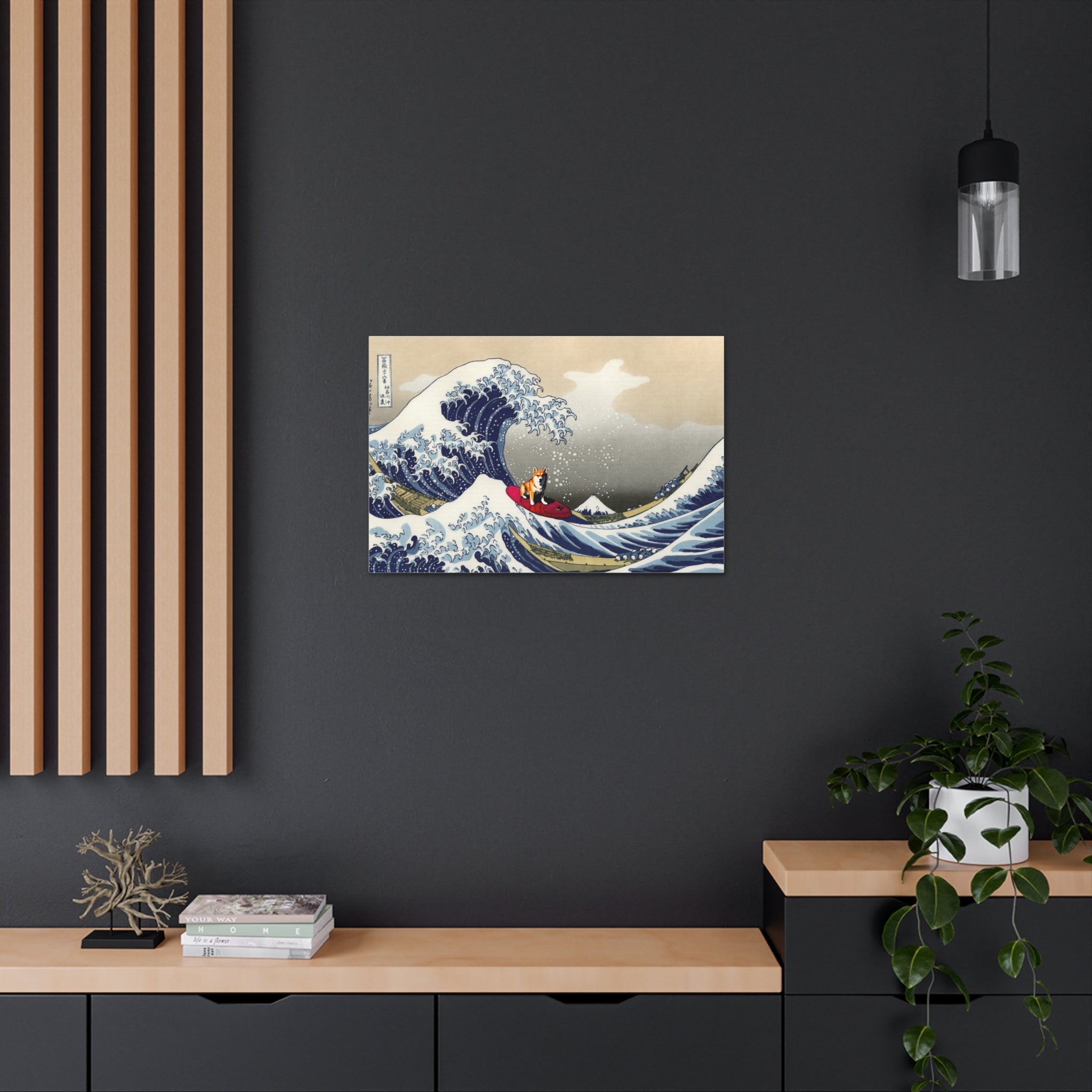 Shiba Inu - The Great Wave off Kanagawa by Katsushika Hokusai – Paws in  Paintings