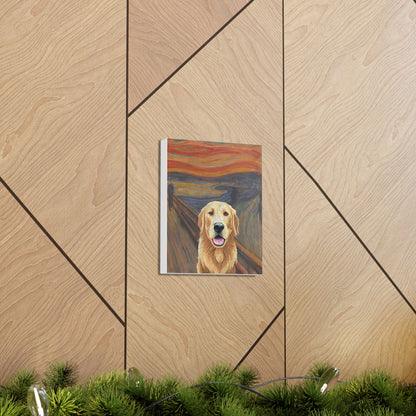 Golden Retriever - The Scream by Edvard Munch