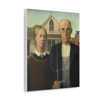 Pitbull - American Gothic by Grant Wood