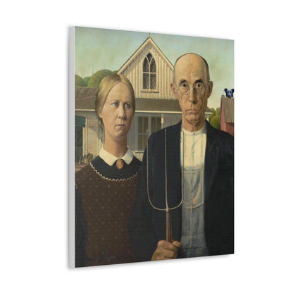 Pitbull - American Gothic by Grant Wood